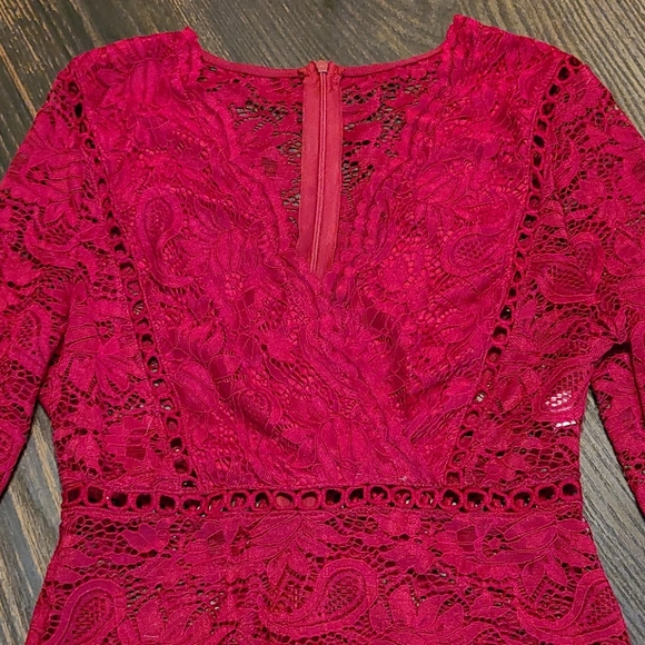 Red lace bodysuit Small - Picture 2 of 6